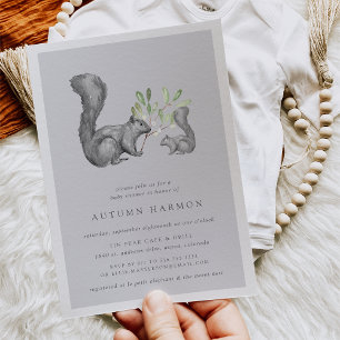 Inbjudan till Woodland Friends Baby Shower