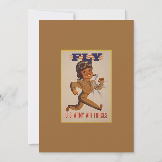 Inbjudan till WWII Vintage affisch (Framsida)