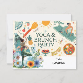 Inbjudan till yogafest och brunch 