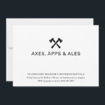 Inbjudan till Yxkastning<br><div class="desc">Denna enkla inbjudan till yxkastningfest kan redigeras med dina detaljer och antingen laddas ned direkt eller skrivas ut via Zazzle. 

Denna inbjudan designades av grafisk designer Eden Denevan. Se exempel på hennes arbete här: https://www.behance.net/edendenevan.</div>