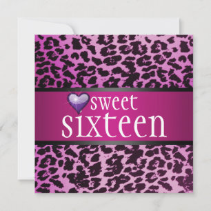Inbjudan till Zebra-Sweet sixteen