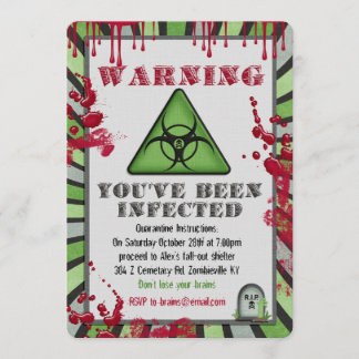 Inbjudan till Zombie Infection Party