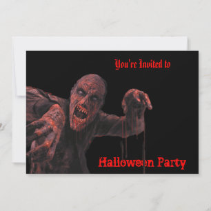 Inbjudan till Zombies Halloween fest