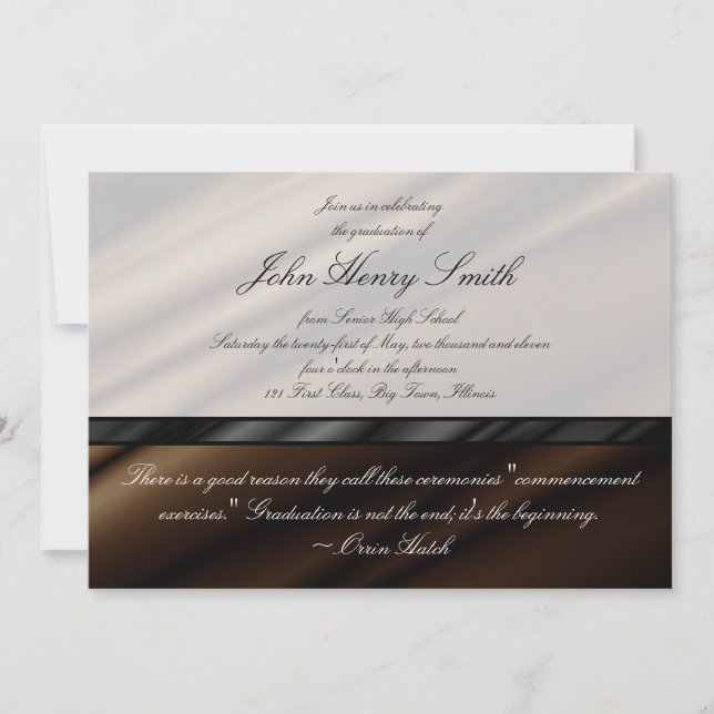 Inbjudan/tillkännagivandet om choklad-Studenten Inbjudningar (Framsida)