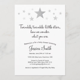 Inbjudan Twinke Twinkle Little Star Baby Shower