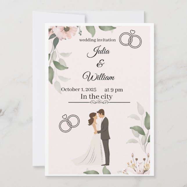 Inbjudan Vår Kärlekshistoria (Framsida)