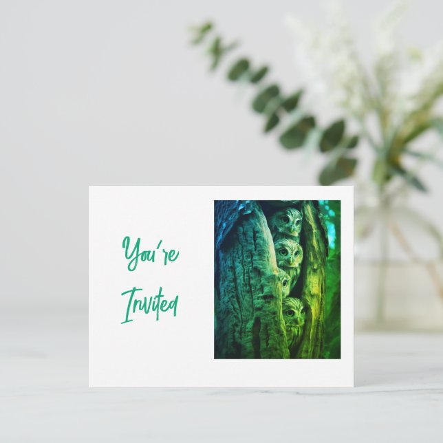 Inbjudan Vykort (Stående Fram)