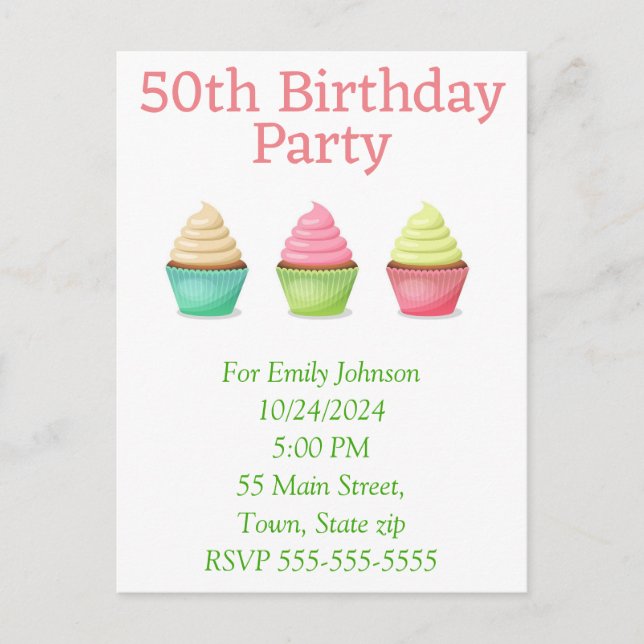 Inbjudan vykort (Framsida)