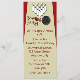 Inbjudanbowlingparty Inbjudningar