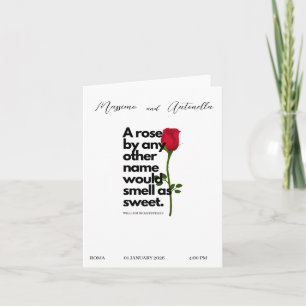 INBJUDANDE MED POETRY FRÅN WILLIAM SHAKESPEARE INBJUDAN