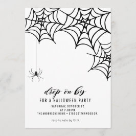INBJUDANDE OM HALLOWEEN FEST I SPIDER INBJUDNINGAR
