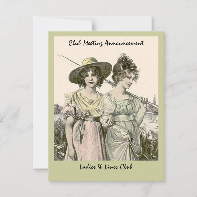 INBJUDANDE OM KLUBB FÖR KVINNORS FLYGFISKE INBJUDNINGAR (Framsida)