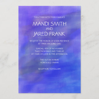 INBJUDANDE OM lila VATTENFÄRGVATTEN Inbjudningar