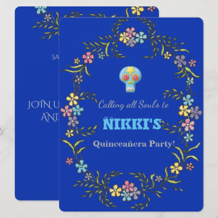 INBJUDANDET QUINCEANERA DAY OF THE DEAD INBJUDNINGAR