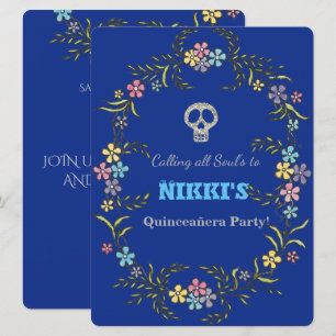 INBJUDANDET QUINCEANERA DAY OF THE DEAD INBJUDNINGAR