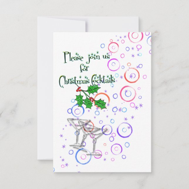 inbjudanjulcoctailar inbjudningar (Framsida)