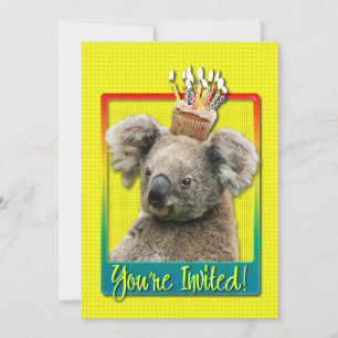 Inbjudanmuffin - Koala Inbjudningar