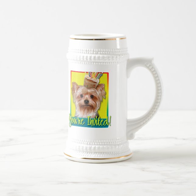 Inbjudanmuffin - Yorkshire Terrier Sejdel (Höger)