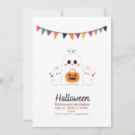 InbjudanSöt spök Halloween-inbjudan 2026 Inbjudningar