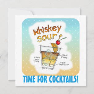 INBJUDER - WHISKEY SOUR RECIPE COCKTAIL ART INBJUDNINGAR