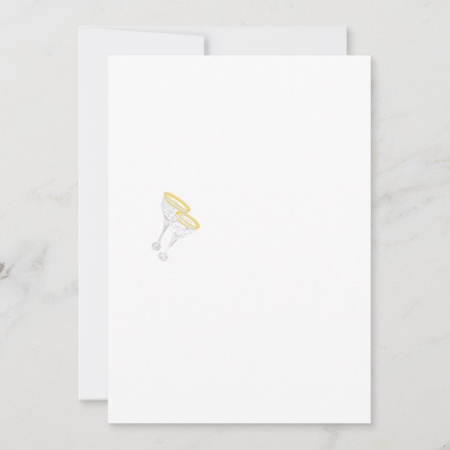 Inbjudningar & Annonser :  Champagneglas (Framsida)