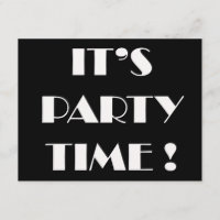 Inbjudningar "är det partytid" - skräddarsy att