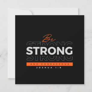 Inbjudningar - Bibelvers Josua 1:9 - Brevpapper