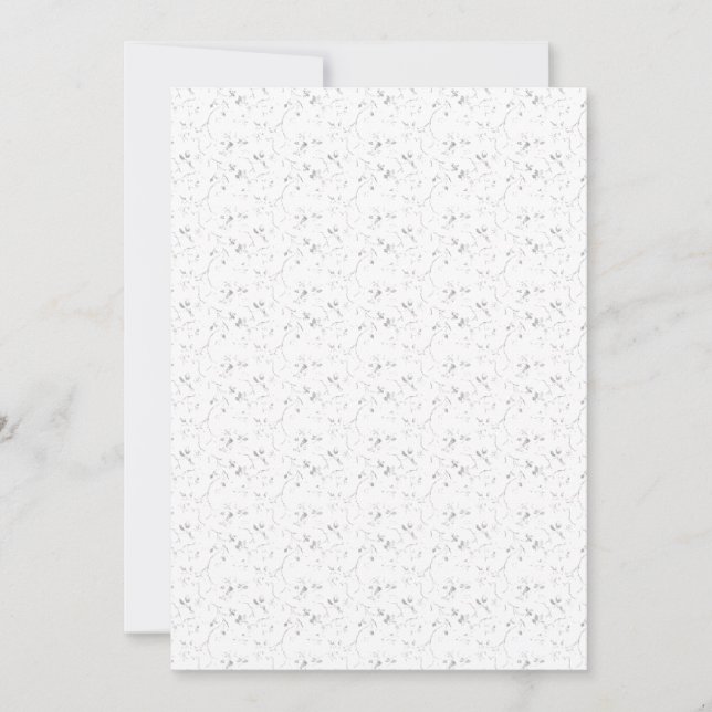 Inbjudningar | Blommig Vinranka – Elegant Minimali (Framsida)