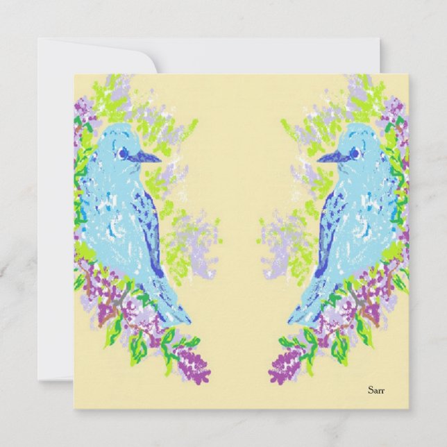 Inbjudningar BlueBirds (Framsida)
