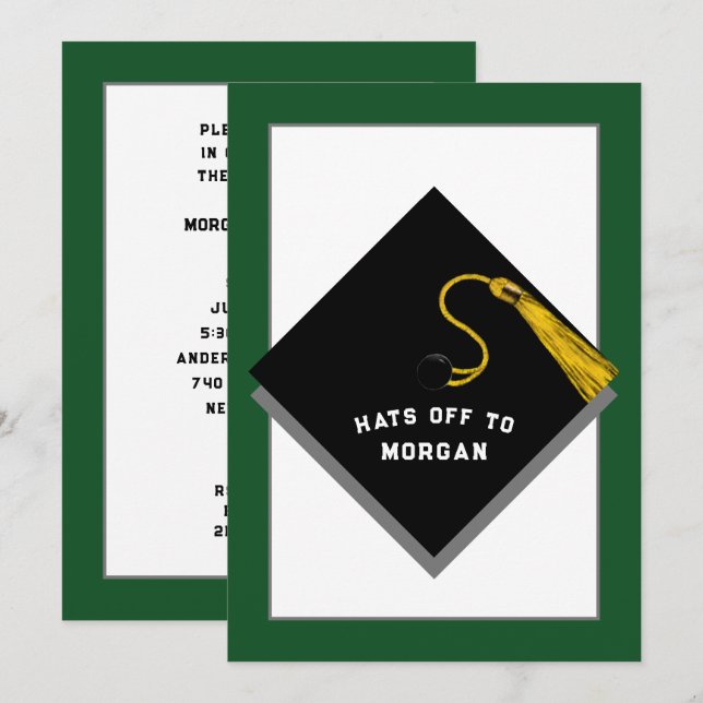 Inbjudningar Examensfest (Fram/baksida)