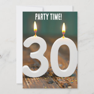 INBJUDNINGAR FÖR 30års födelsedag ANPASSNINGSBAR P