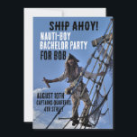 INBJUDNINGAR FÖR ANPASSNINGSBAR AV pirat-BAKELOR-P<br><div class="desc">BACHELOR PARTY PERSONLIGT BRÖLLP INVITATIONER I pirat THEME</div>