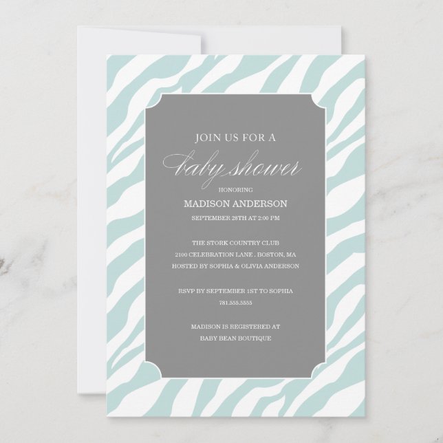INBJUDNINGAR FÖR BABY SHOWER FÖR DUSCH %PIPE% FÖR (Framsida)