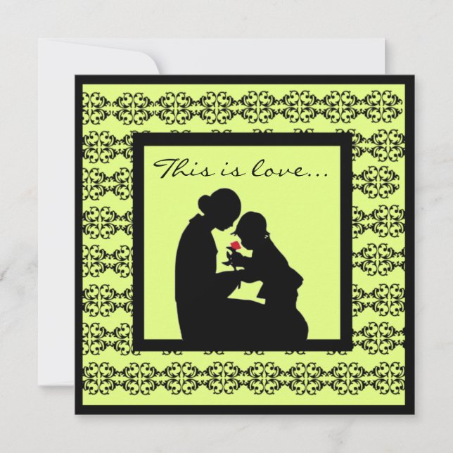 Inbjudningar för baby shower för morbarnadoption (Framsida)