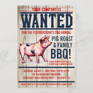 Inbjudningar för BBQ för familj för