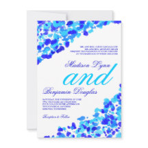 Inbjudningar för bröllop för blått för