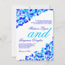 Inbjudningar för bröllop för blått för