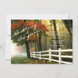 Inbjudningar för bröllop för staket för