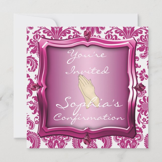 INBJUDNINGAR FÖR FLICKABEKRÄFTELSEELEGANT (Framsida)