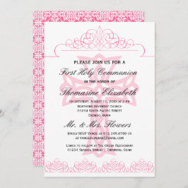 Inbjudningar för första nattvard för rosor arga