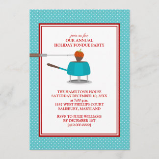 Inbjudningar för helgdagFondueparty