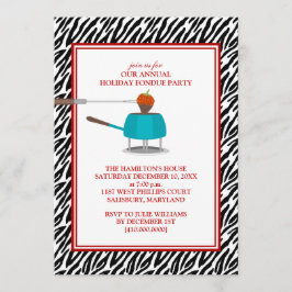 Inbjudningar för helgdagFondueparty