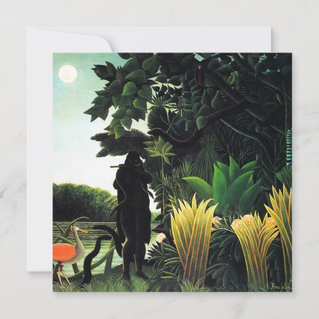 Inbjudningar för Henri Rousseau ormcharmör (Framsida)