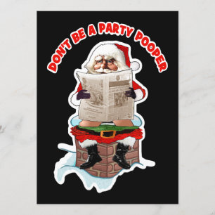 Inbjudningar för jul för Santa "festsabotör"