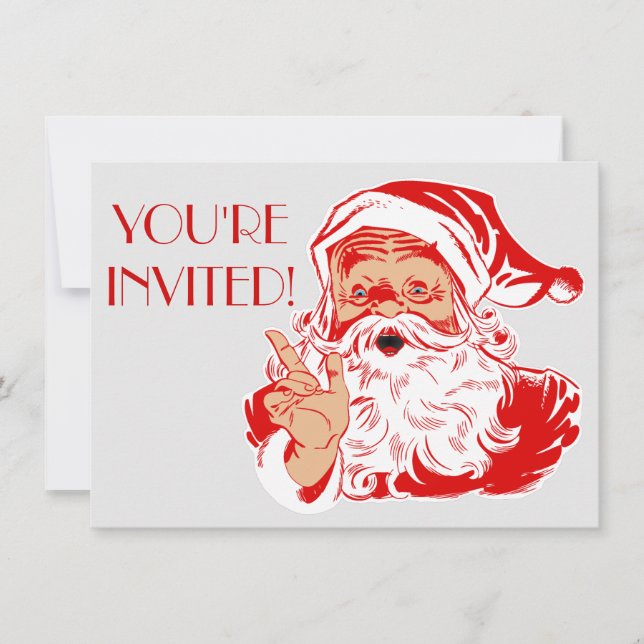 Inbjudningar för jultomtenjulparty 2016 (Framsida)