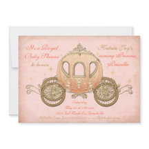 Inbjudningar för korallsagaPrincess baby shower