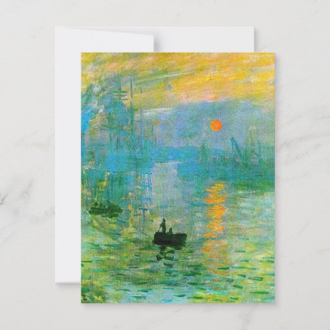 Inbjudningar för Monet Impressionismsoluppgång (Framsida)
