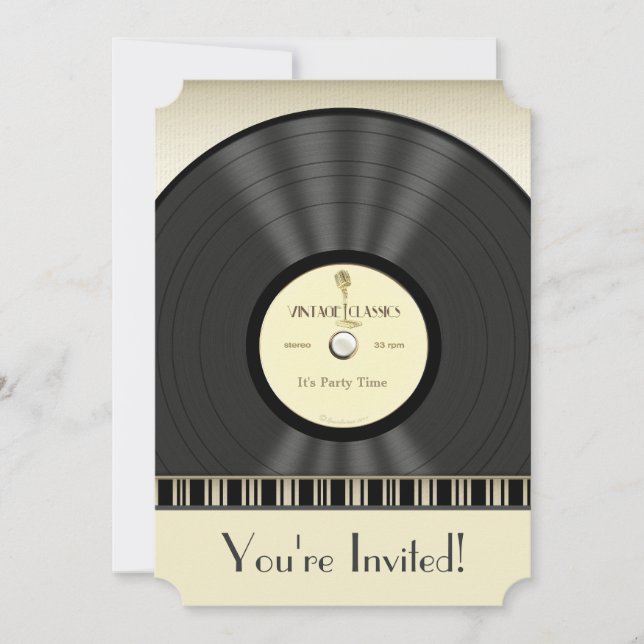 Inbjudningar för party för rekord för (Framsida)