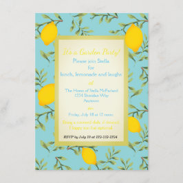 Inbjudningar för party för trädgård för
