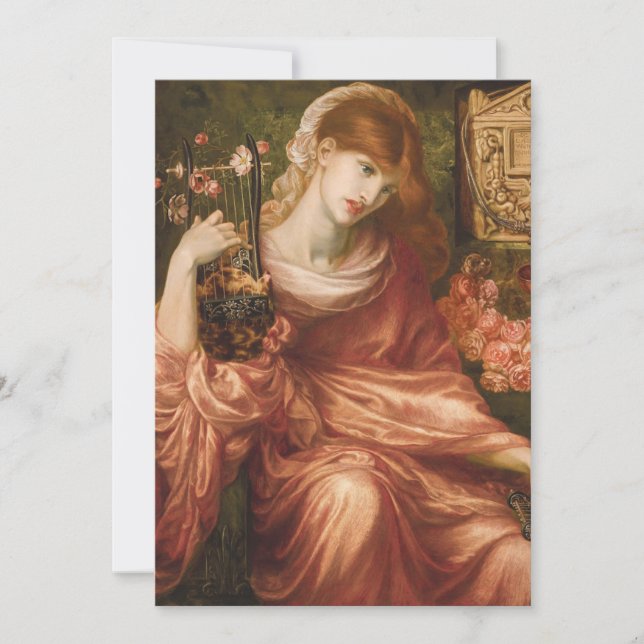 Inbjudningar för Rossetti romerska harpaspelare (Framsida)